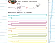 Past perfect: completing sentences worksheet