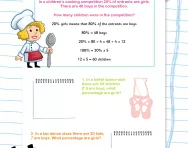Percentage puzzles
