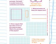 Perimeter explained worksheet