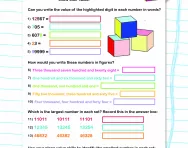 Place value practice worksheet