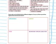 Planning paragraphs worksheet