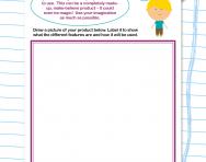 Planning, writing and designing your own advert worksheet