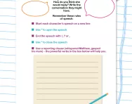 Powerful verbs in direct speech
