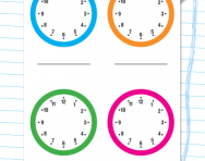 Practice clock templates