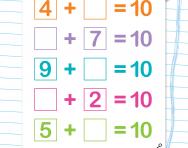 Practise number bonds to 10 worksheet