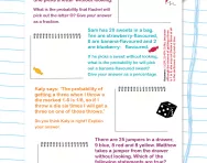 Probability word problems worksheet