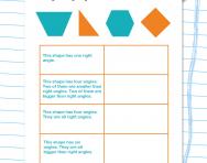Properties of 2D shapes worksheet