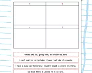 Punctuation practice worksheet