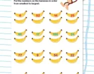 Putting numbers in order worksheet