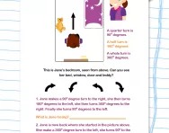 Quarter, half and full turns worksheet