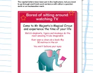 Question marks and exclamation marks practice worksheet