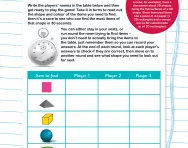 Race to find 2D and 3D shapes