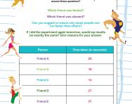 Reaching conclusions worksheet