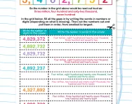 Read, write and order large numbers