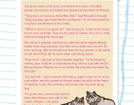 Reading comprehension: Mowgli and the villagers