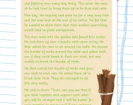Reading comprehension: THE BUNDLE OF STICKS