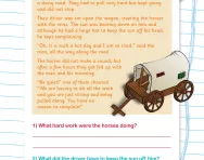 Reading comprehension: THE DRIVER AND HIS HORSES
