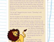 Reading comprehension: THE LION AND THE MOUSE