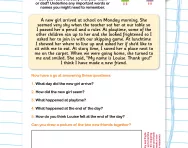 Reading comprehension: The New Girl