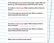 Reading non-fiction books worksheet