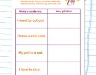 Reading simple sentences 