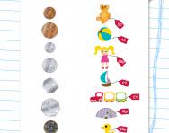 Recognising coins: 1p to £2 worksheet
