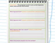 Recount planning frame worksheet