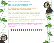 Research the life of Jane Goodall worksheet