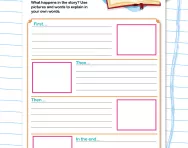 Retelling a story worksheet