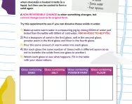 Reversible and non-reversible changes activity