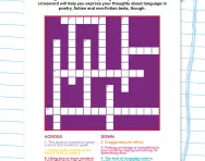 Revising poetic language crossword