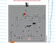 Rhyming maze