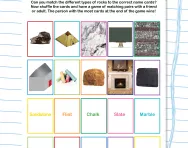 Rocks and soils matching pairs