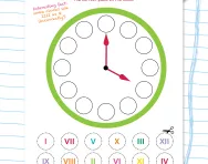 Roman numerals clock face