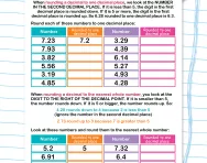 Rounding decimals to one decimal place or the nearest whole number