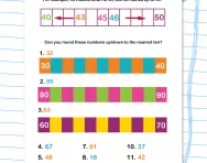Rounding to the nearest 10 worksheet