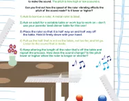 Ruler noises worksheet