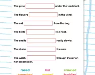 Selecting interesting verbs worksheet