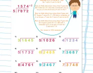 Short division practice worksheet