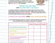Simple, compound or complex sentence worksheet