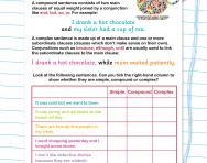 Simple, compound or complex sentence worksheet