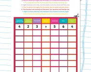 Six-digit numbers: place value grids