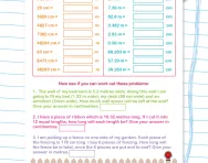 Solving length problems worksheet