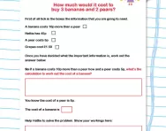 Solving problems with the right operations worksheet
