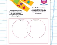 Sorting data using a Venn diagram worksheet