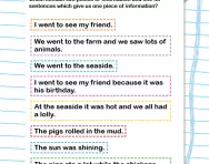 Sorting sentences worksheet