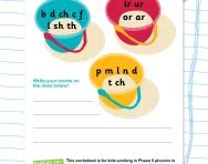 Sound buckets: using ir, or, ar and ur worksheet
