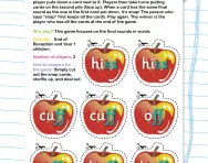 Phase 2 phonics sound snap: final sound