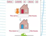 Spatial awareness vocabulary worksheet