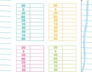 Speed grids: 5 times table division facts worksheet